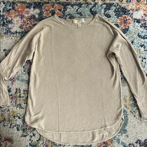 Michael Kors Textured Knit Sweater in Beige